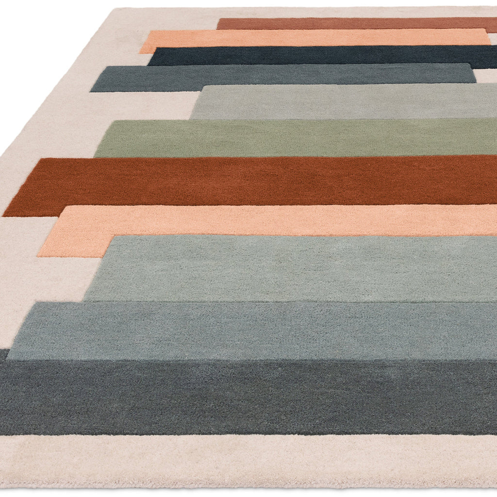 Asiatic Reef 32 Stacks Green Rug