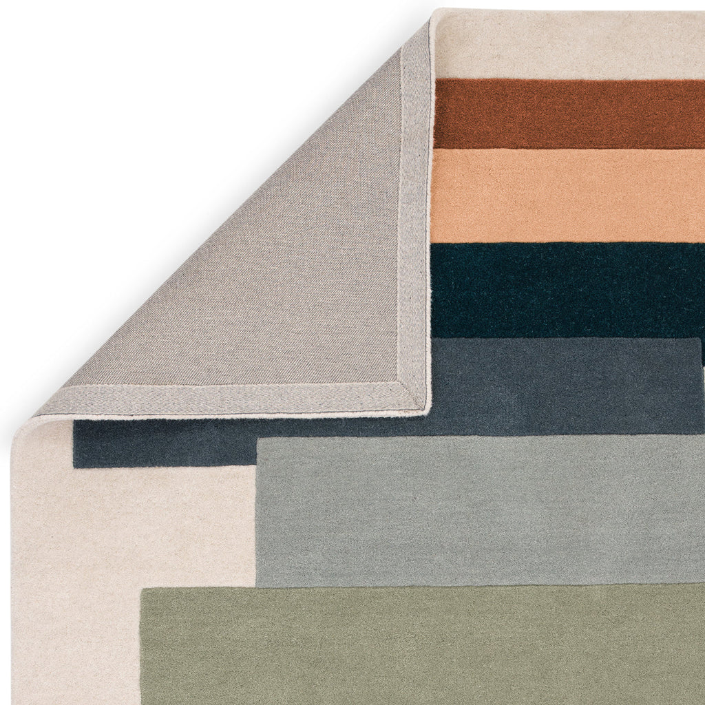 Asiatic Reef 32 Stacks Green Rug