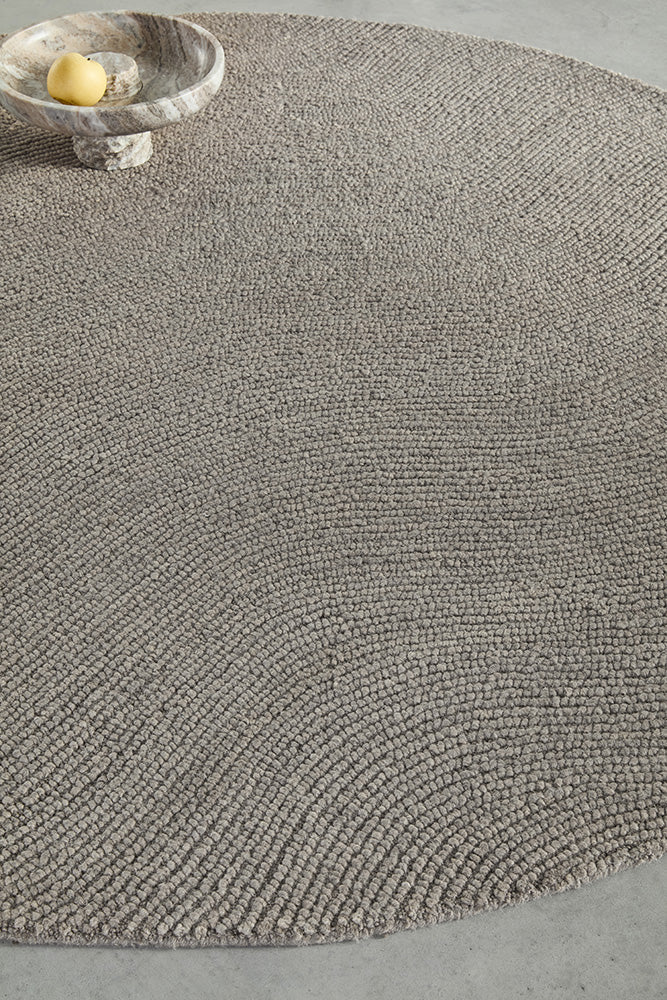 B&C Decor Echo Pebble 089704 Round Rug