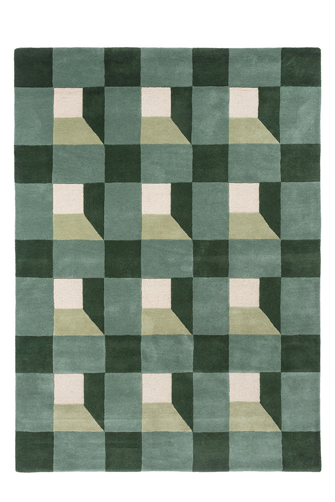 Harlequin Blocks Fern 141907 Rug