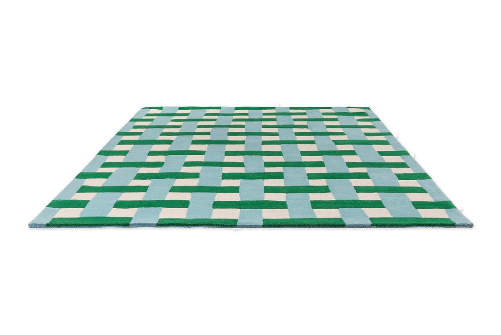 Sophie Robinson x Harlequin Basket Weave Emerald/Aquamarine 144107 Rug