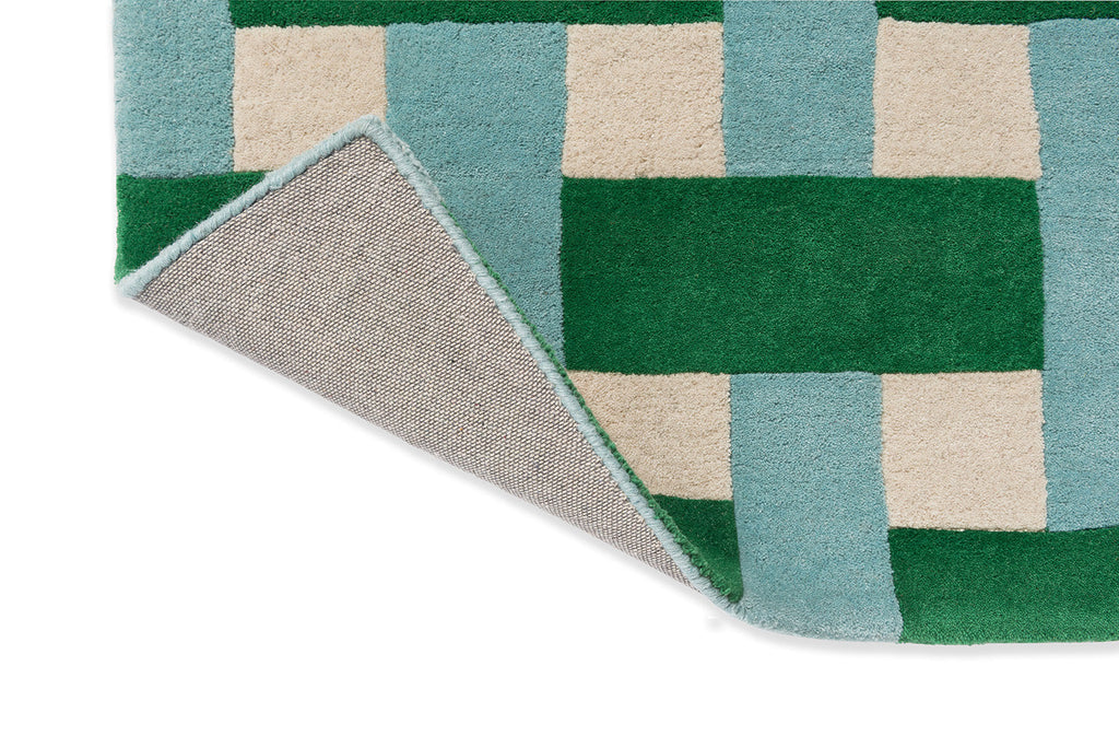 Sophie Robinson x Harlequin Basket Weave Emerald/Aquamarine 144107 Rug