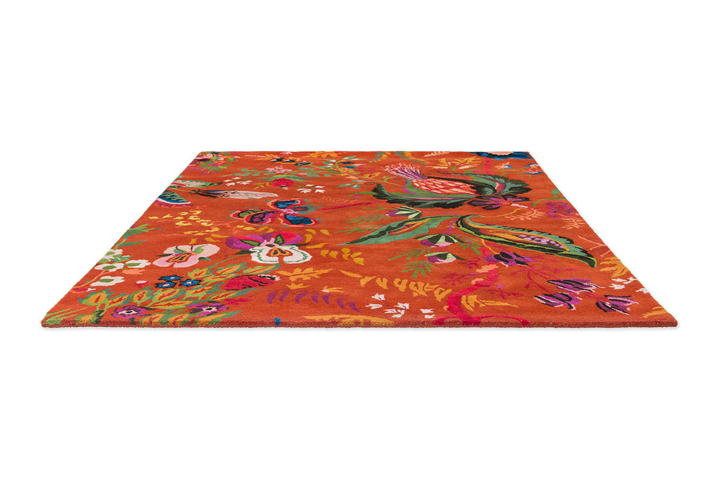 Sophie Robinson x Harlequin Wonderland Floral Amber/Lapis 144713 Rug