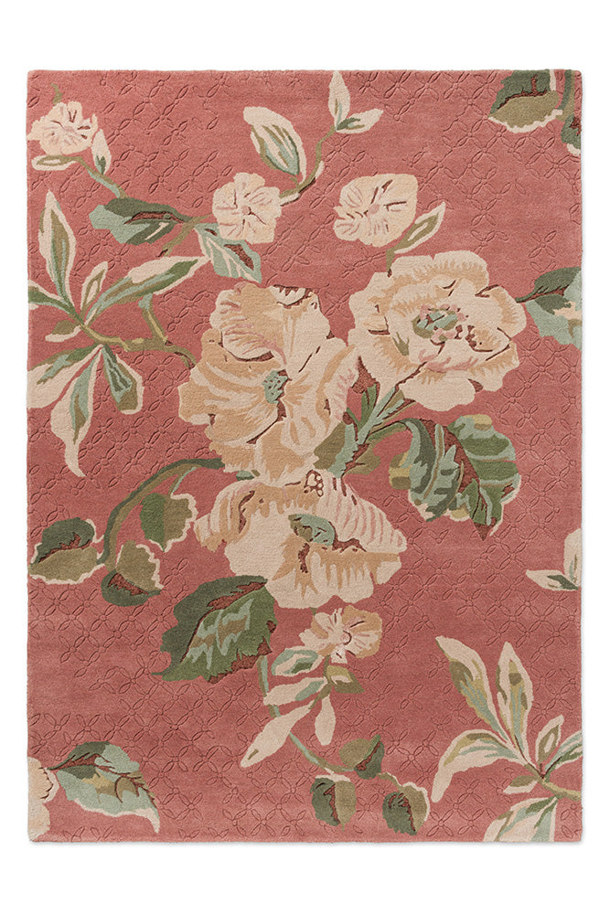 Laura Ashley Aylworth Trail Terracotta Orange 078603 Rug