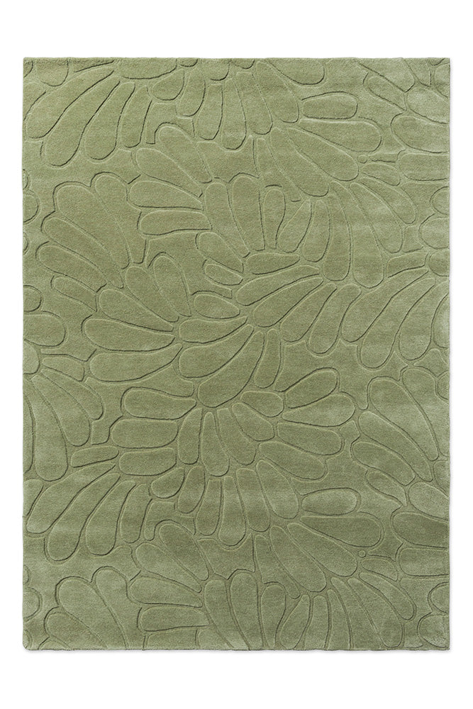 Laura Ashley Coleby Petals Hedgerow Green 078807 Rug