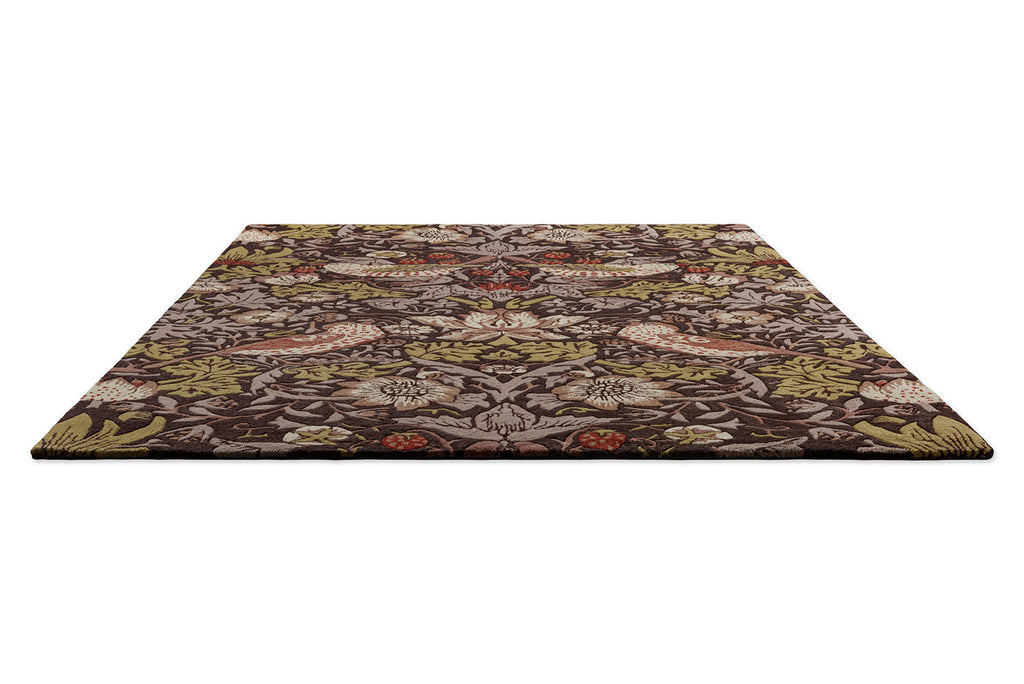 Morris & Co Strawberry Thief Grape 027705 Rug