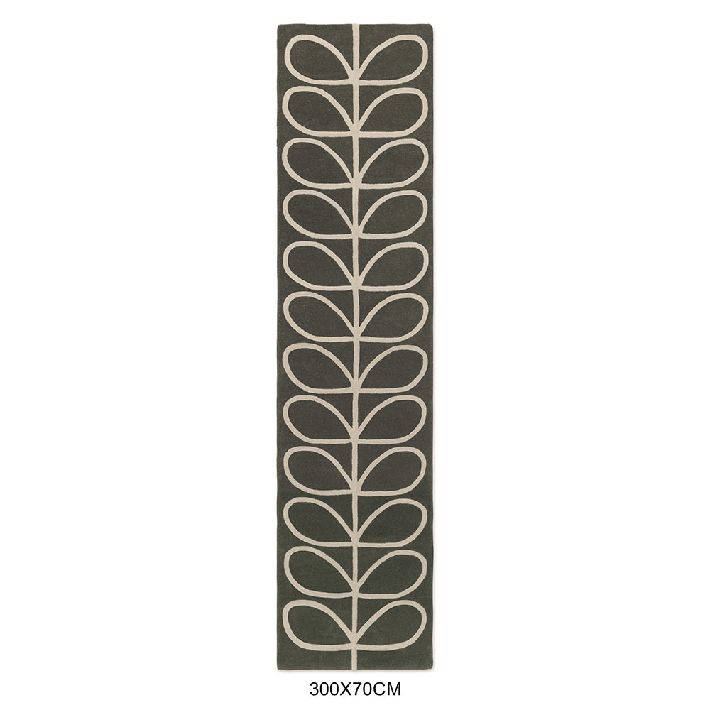 Orla Kiely Linear Stem Slate 060505 Runner Rug
