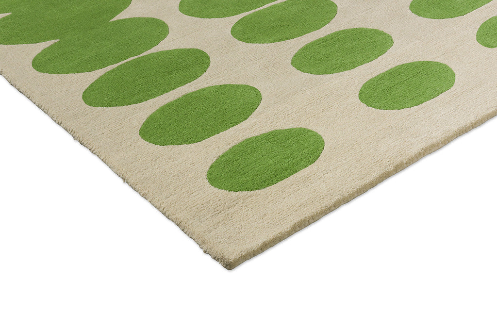 Orla Kiely Optical Oval Green - Cream 157707 Rug