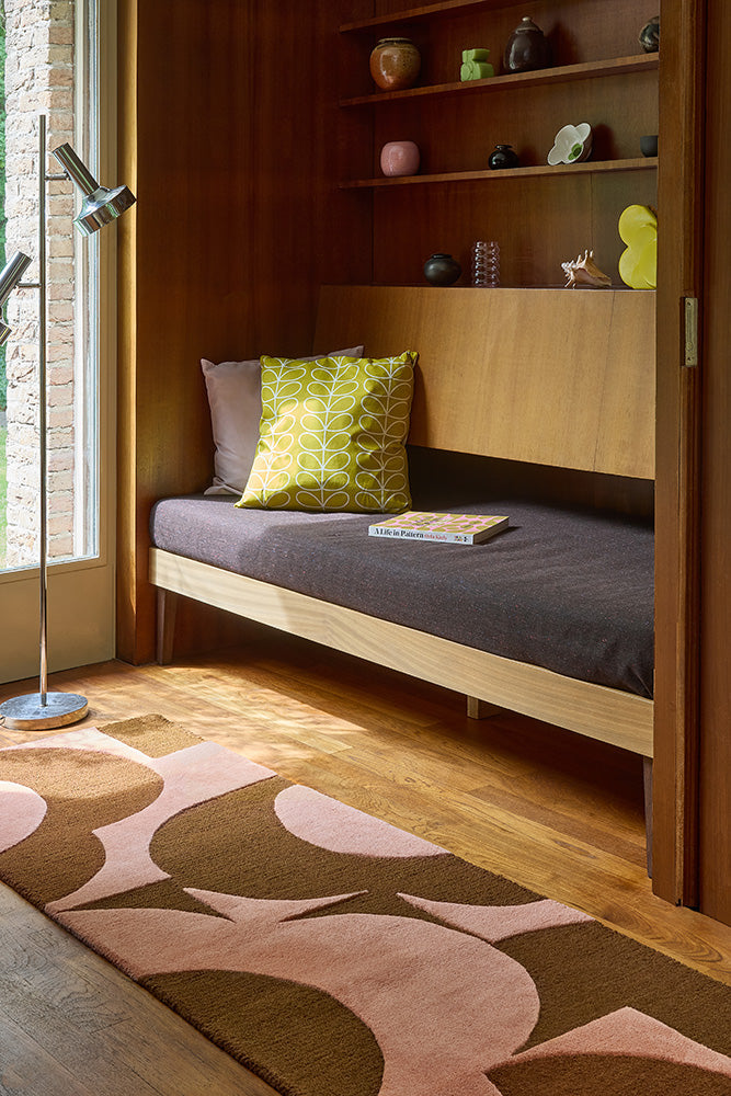 Orla Kiely Prism Flower Pink - Terracotta 158002 Runner Rug
