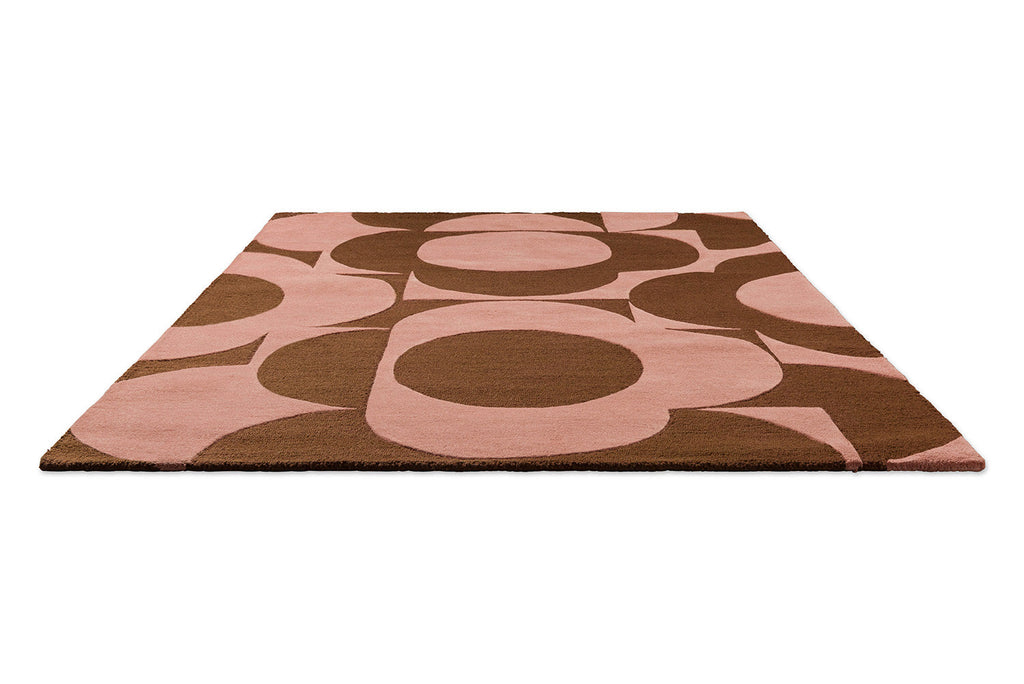 Orla Kiely Prism Flower Pink - Terracotta 158002 Rug
