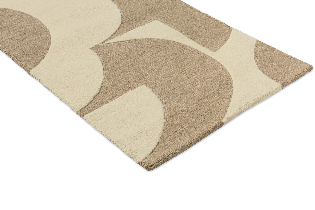 Orla Kiely Prism Flower Mushroom - Ecru 158009 Runner Rug
