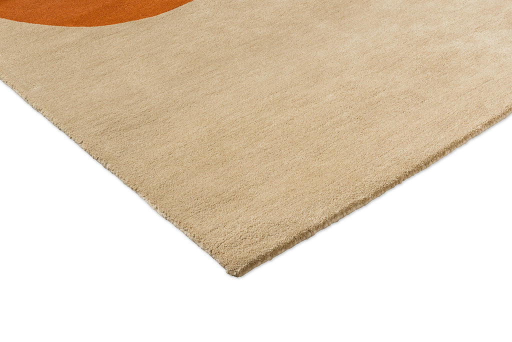 Orla Kiely Flower Placement Pumpkin - Ecru 158203 Rug