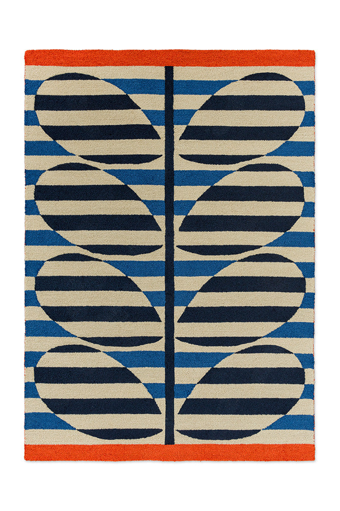 Orla Kiely Stripy Stem Azure 464308 Outdoor Rug