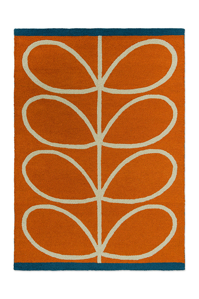 Orla Kiely Linear Stem Orange 464403 Outdoor Rug