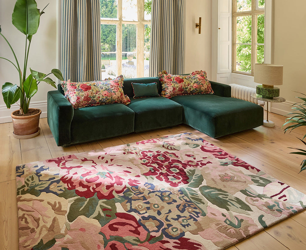 Sanderson Rose & Peony Red 045000 Rug