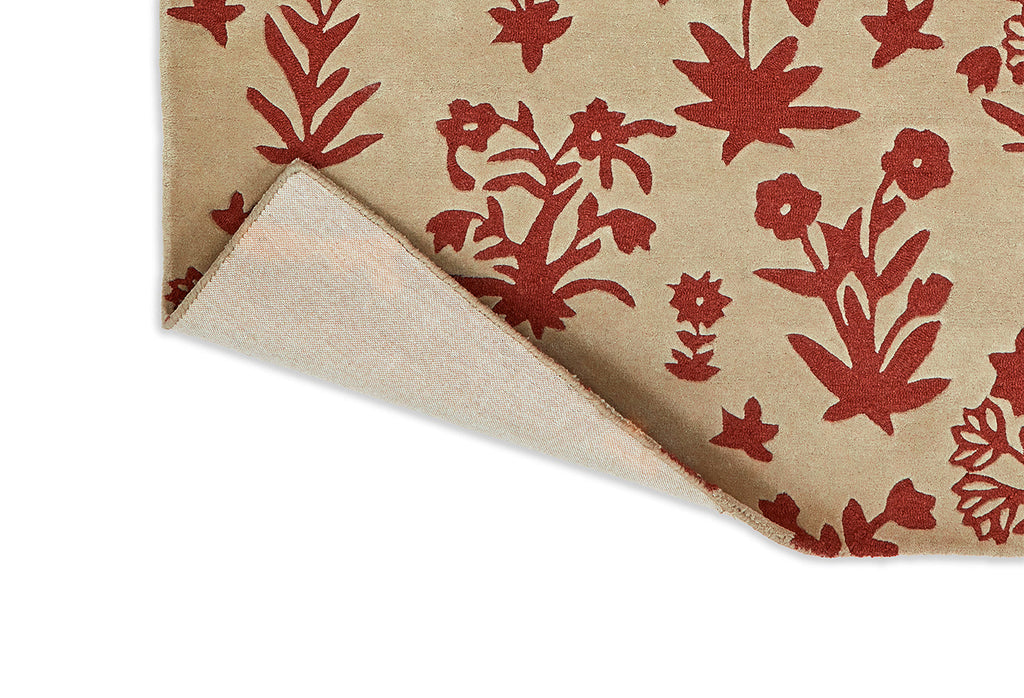 Sanderson Woodland Glade Linen/Russet Brown 146801 Rug