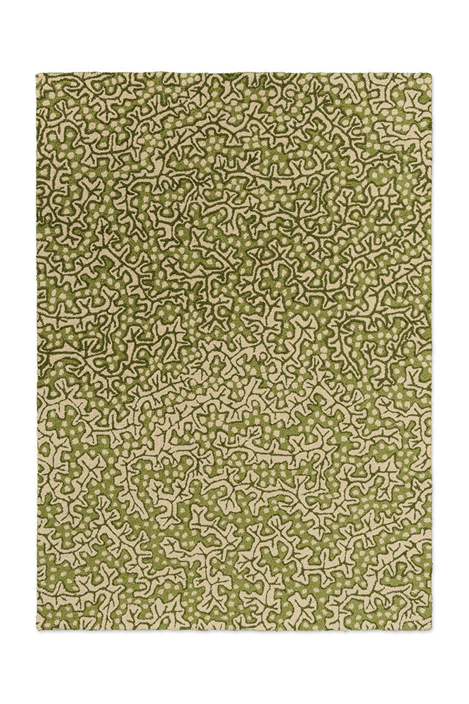 Sanderson Truffle Olive 446007 Outdoor Rug