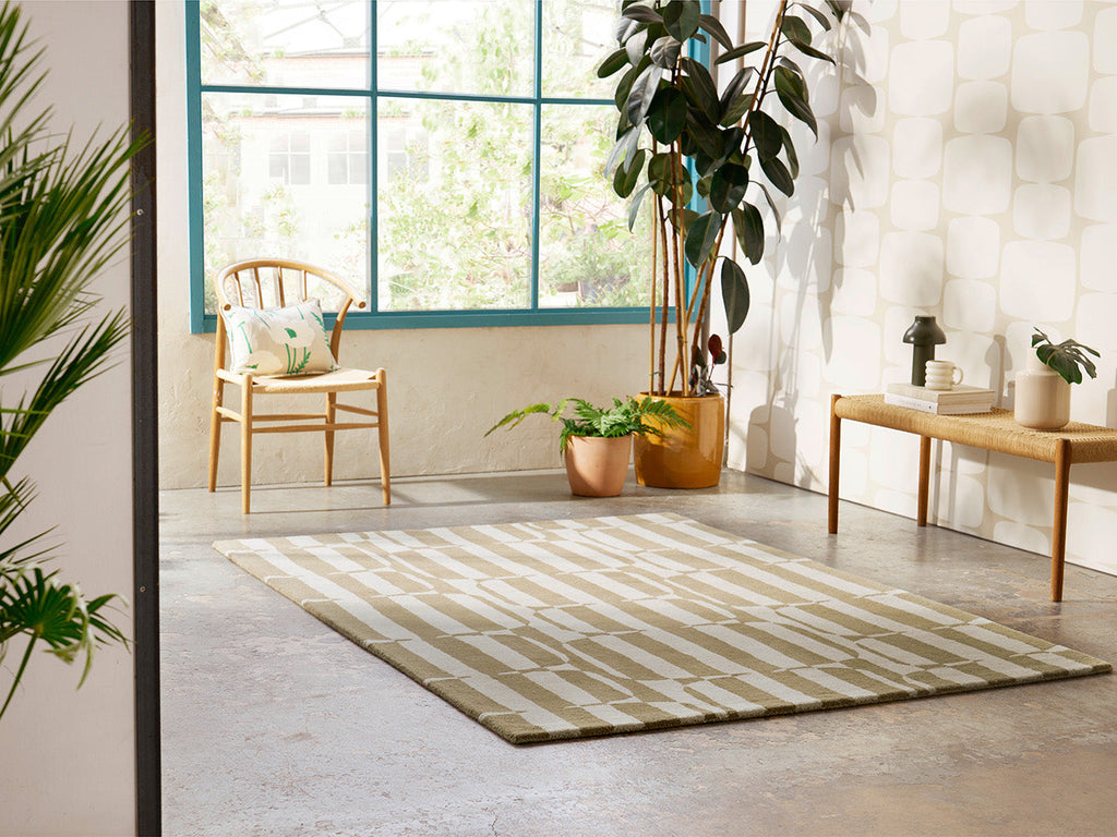 Scion Lohko Stripe - Pebble 123101 Rug