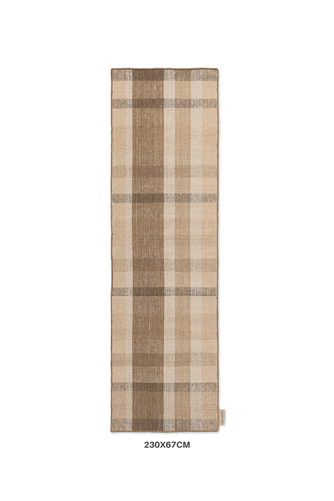 Brink & Campman Zona Cashew Block Stripe 497501 Runner Outdoor Rug