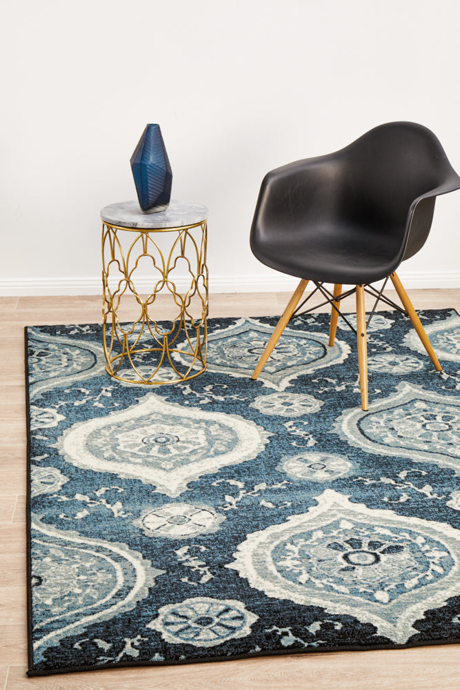 Calypso Collection 6103 Navy Rug