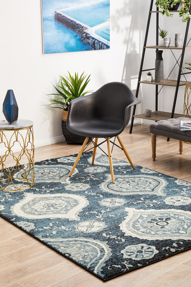 Calypso Collection 6103 Navy Rug