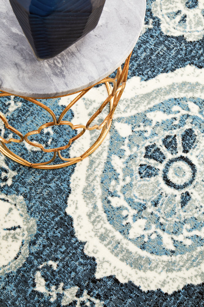 Calypso Collection 6103 Navy Rug