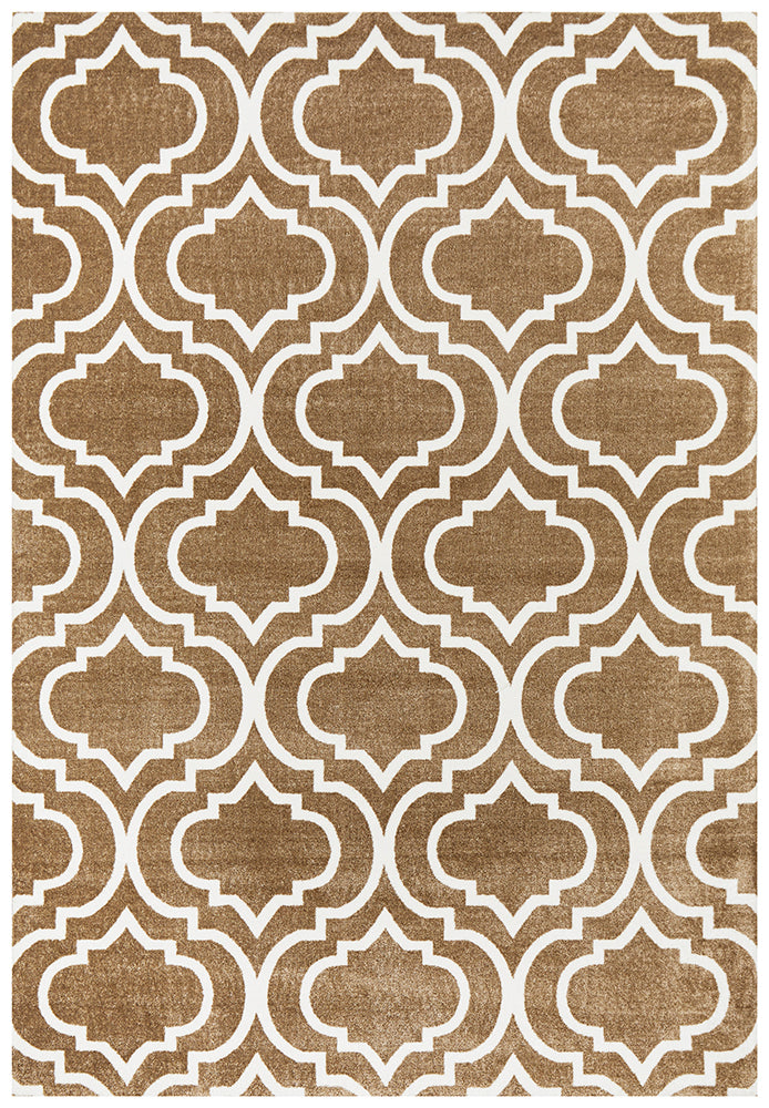 City Modern Trelliss design Rug Ash