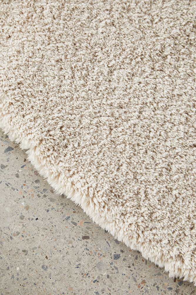 Cloud Beige Round Washable Rug