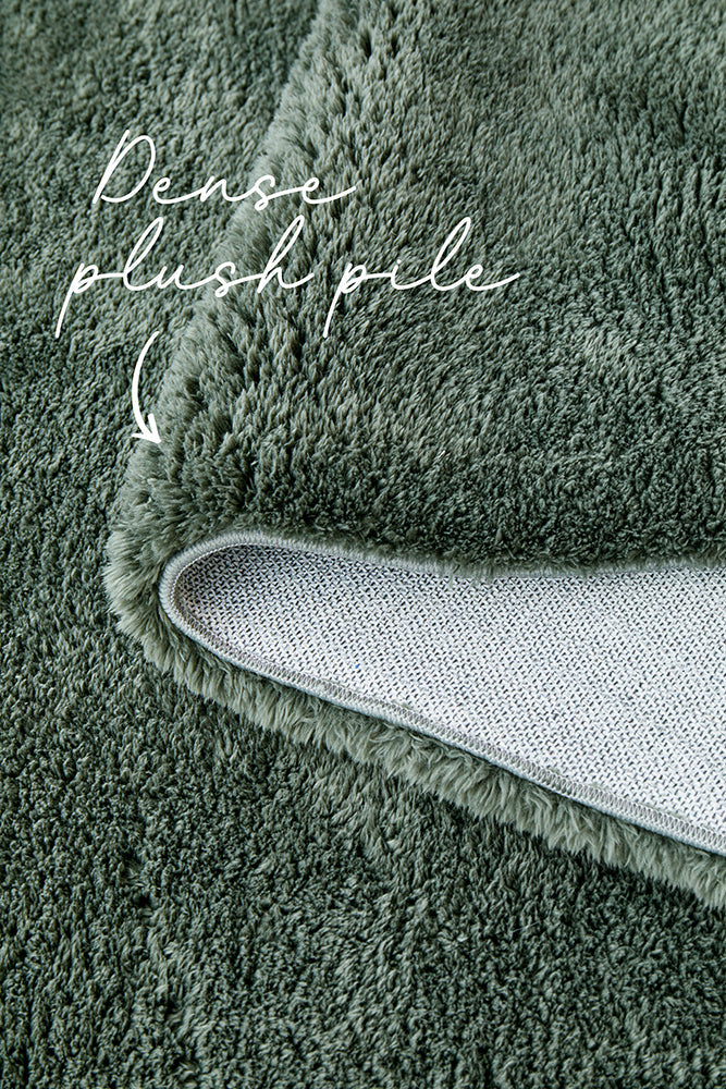 Cloud Green Washable Rug