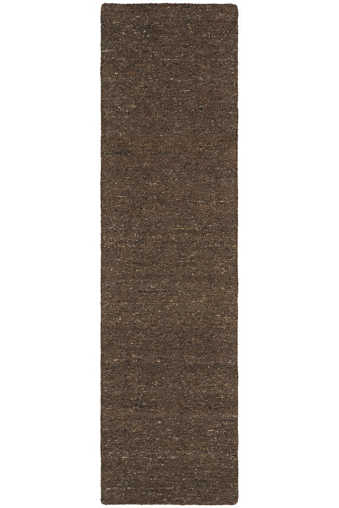 Conscious Loom Embrace Brown Runner Rug