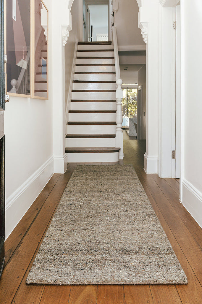 Conscious Loom Embrace Silver Runner Rug