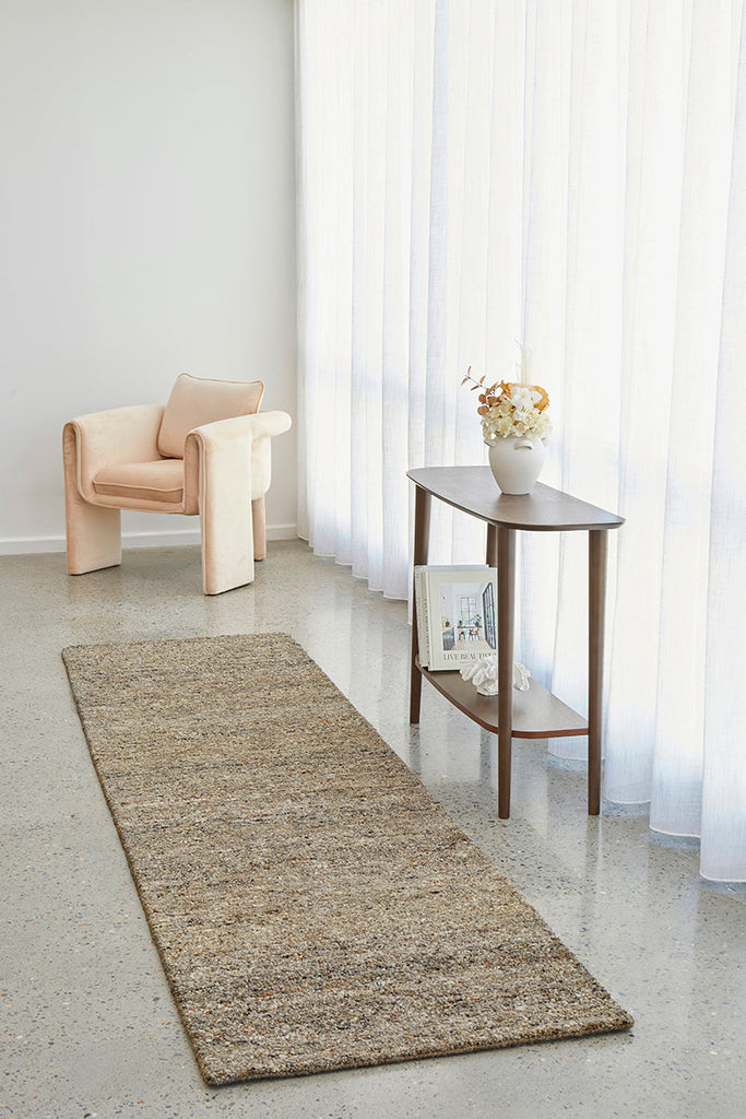 Conscious Loom Embrace Silver Runner Rug