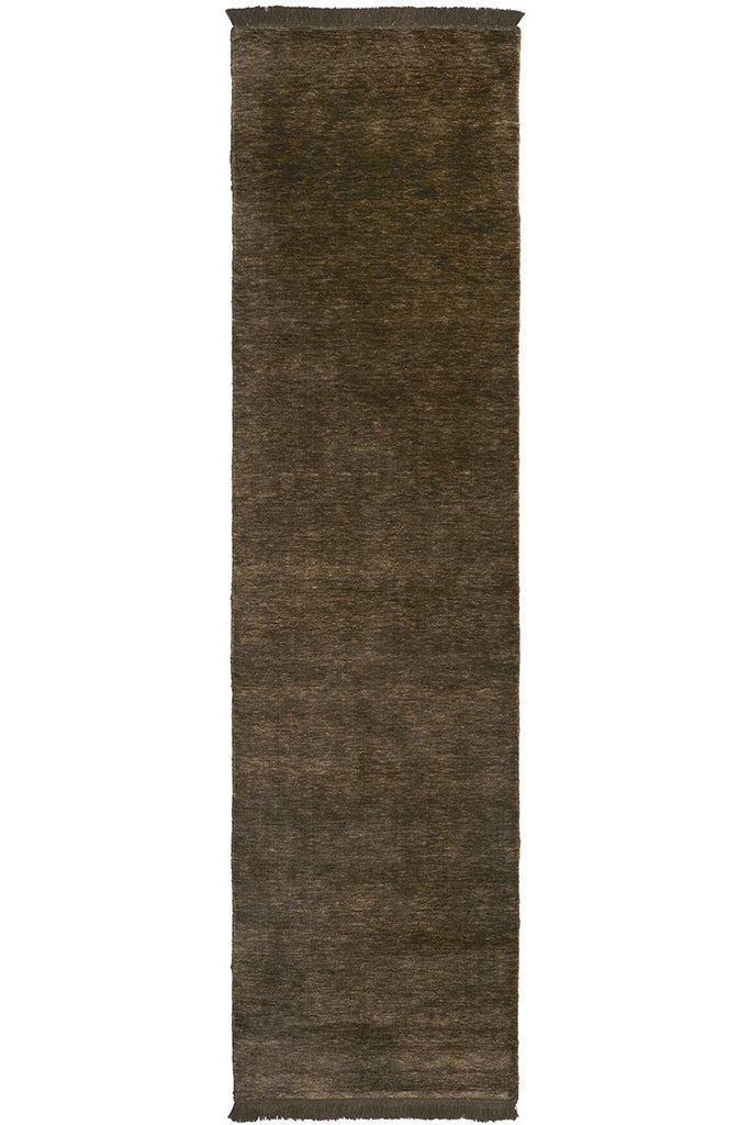 Conscious Loom Kinship Bear Brown Runner Rug