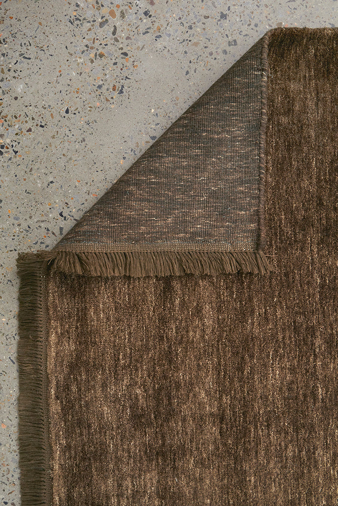 Conscious Loom Kinship Bear Brown Runner Rug