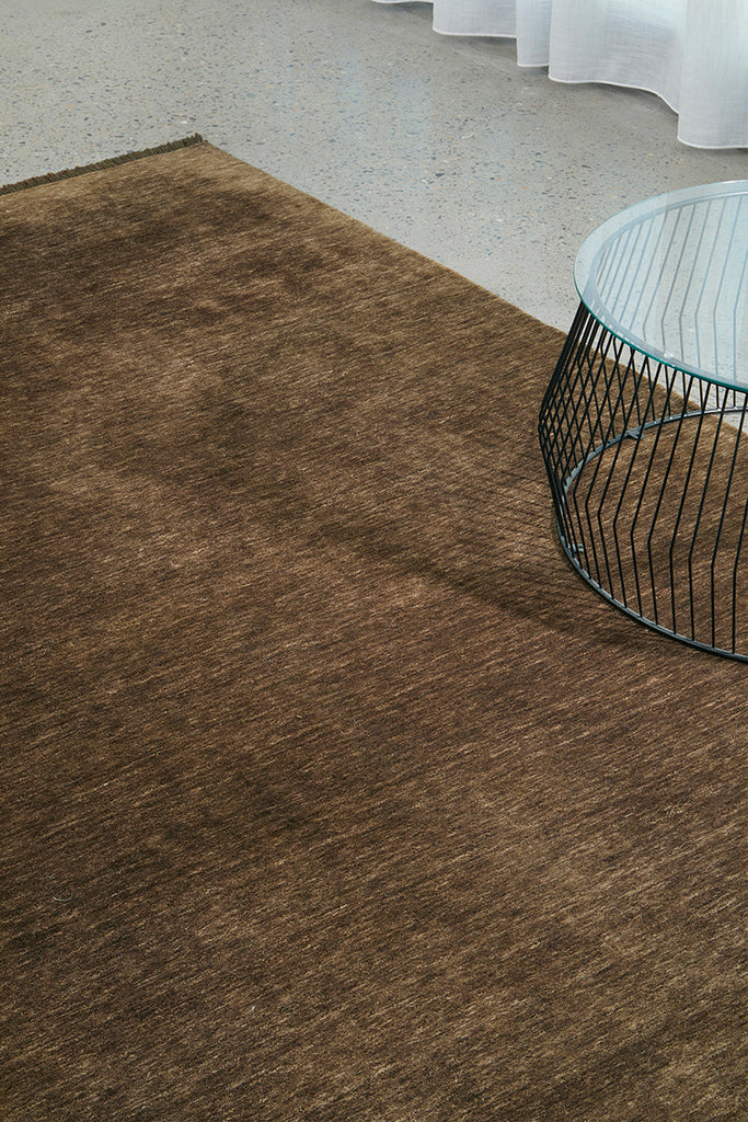 Conscious Loom Kinship Bear Brown Rug