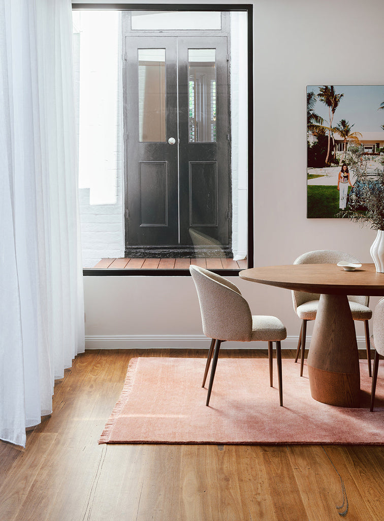 Conscious Loom Kinship Blush Pink Rug