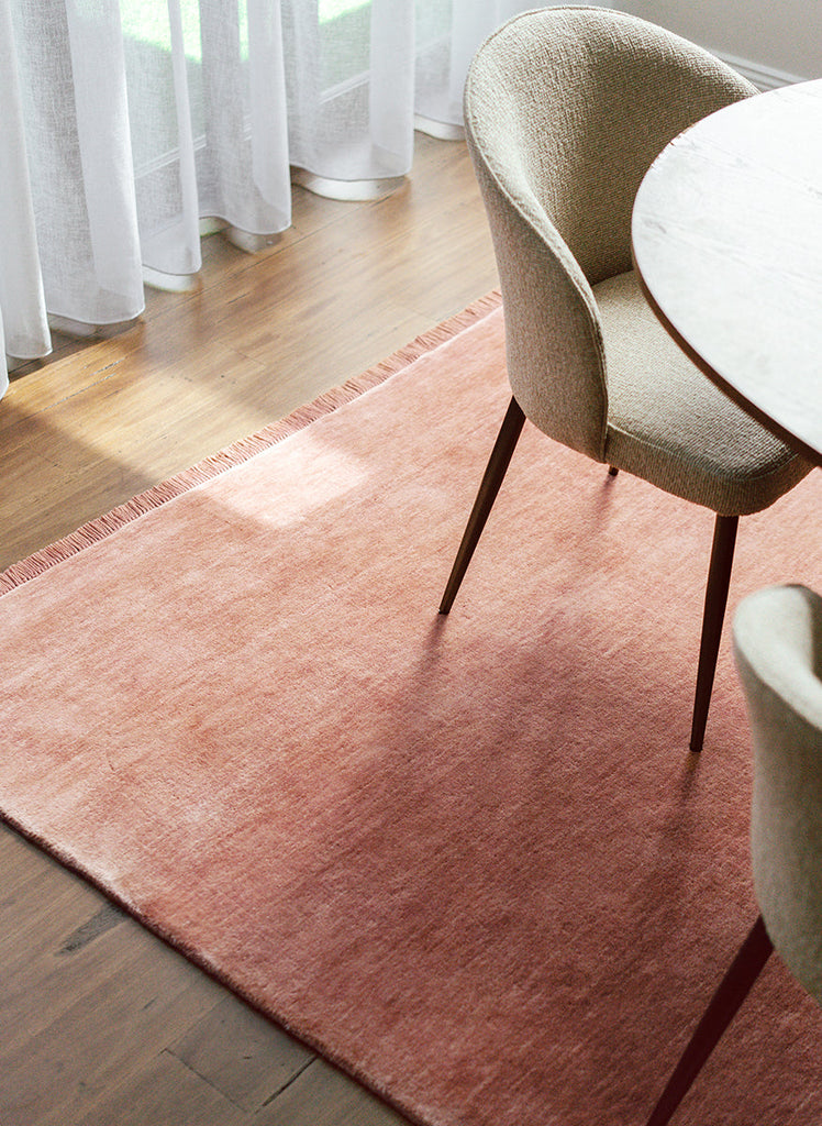 Conscious Loom Kinship Blush Pink Rug