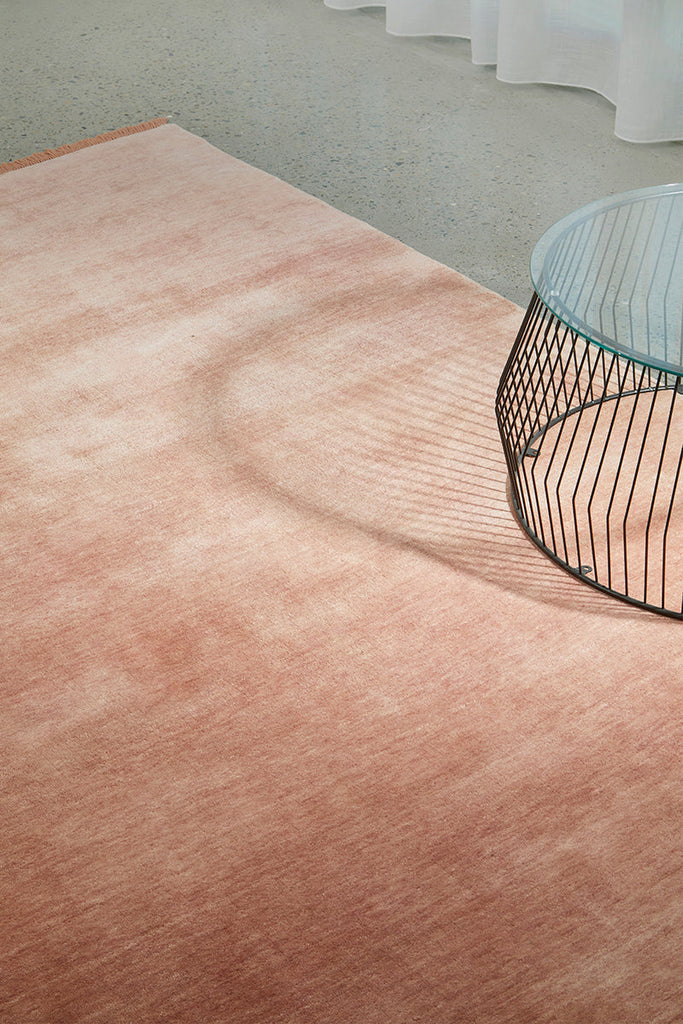 Conscious Loom Kinship Blush Pink Rug