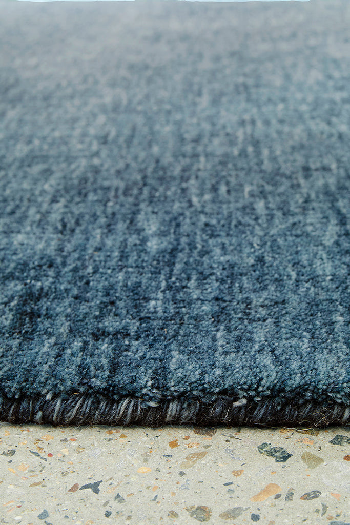 Conscious Loom Kinship Navy Runner Rug