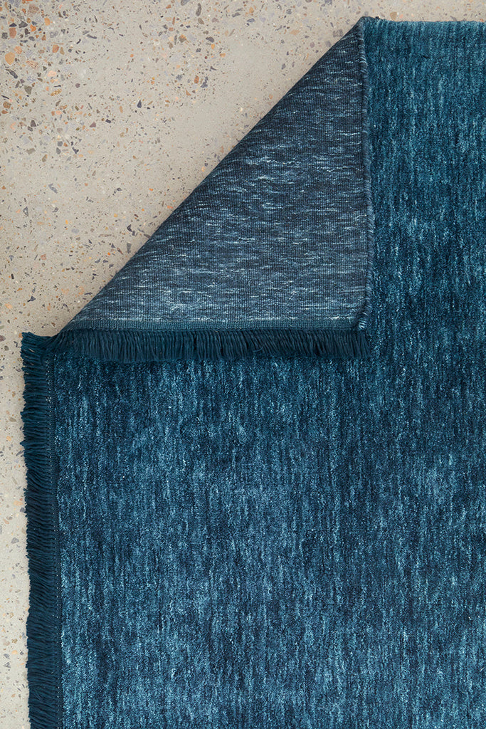 Conscious Loom Kinship Navy Runner Rug