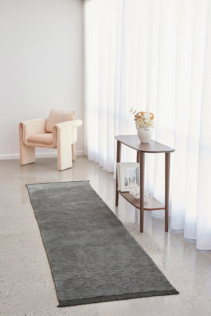 Conscious Loom Kinship Seal Grey Runner Rug