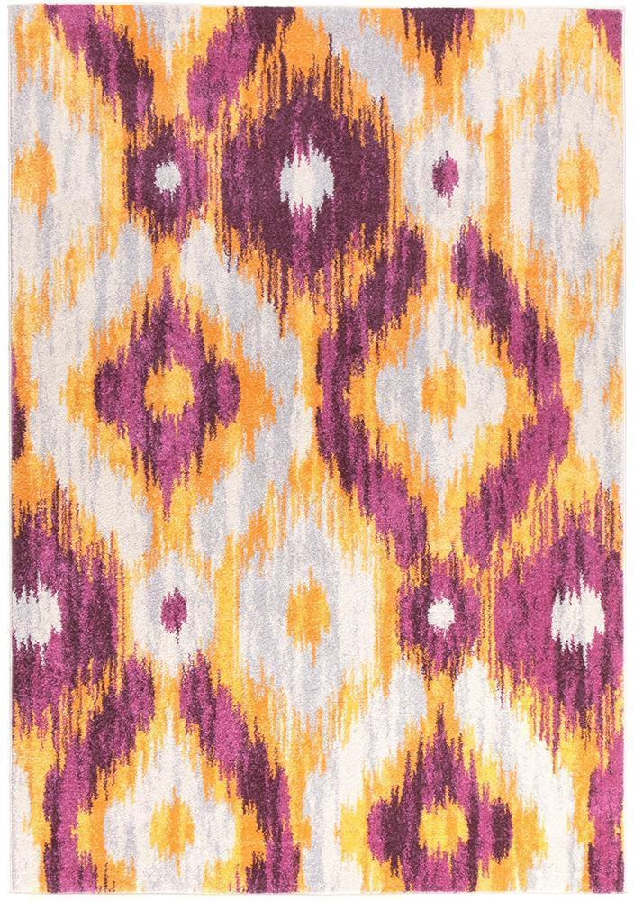 Dimensions Divinity Burst Aubergine Modern Rug