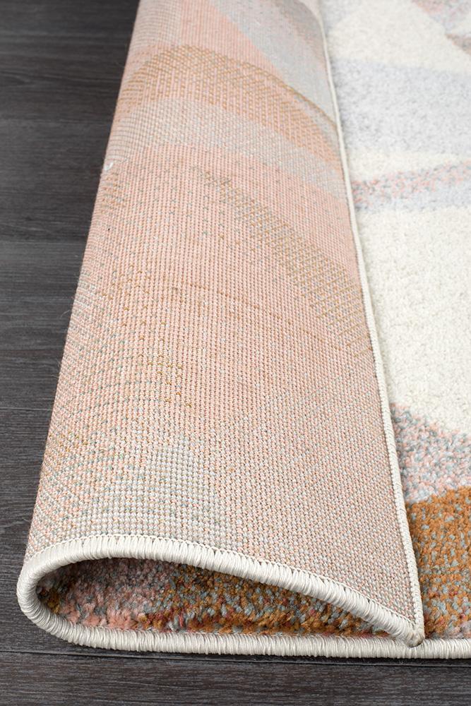 Dimensions Divinity Shatter Blush Modern Runner Rug