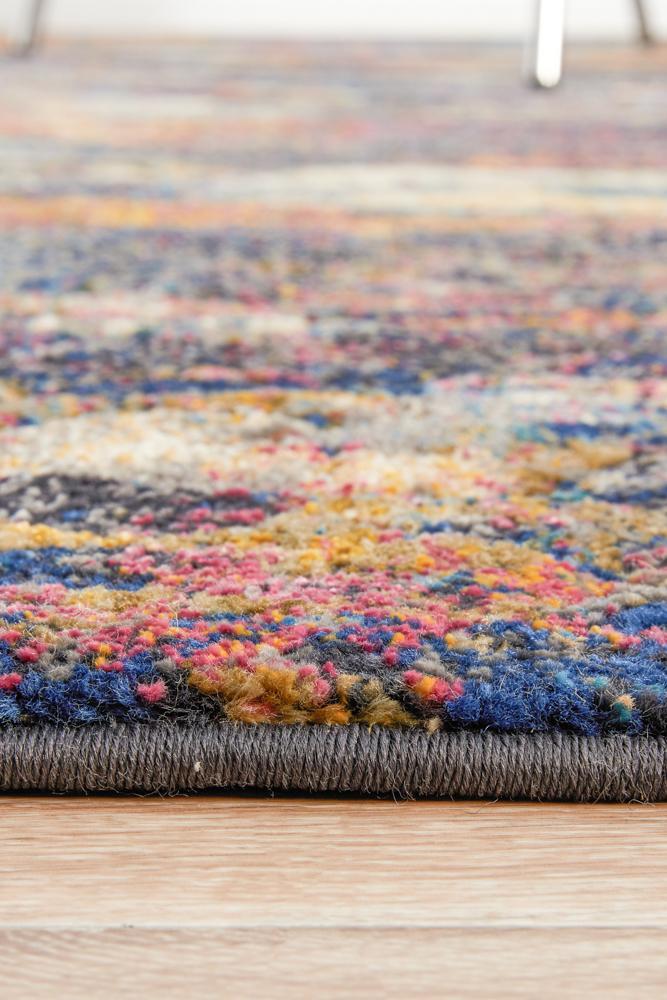 Dreamscape Splash Modern Midnight Rug