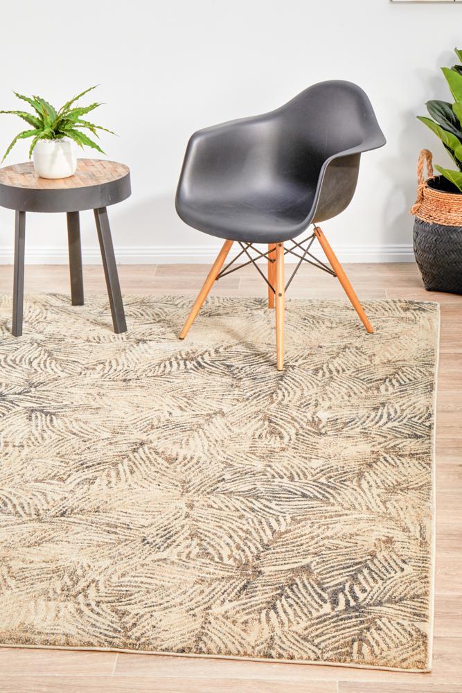 Dreamscape Artistic Nature Modern Charcoal Rug