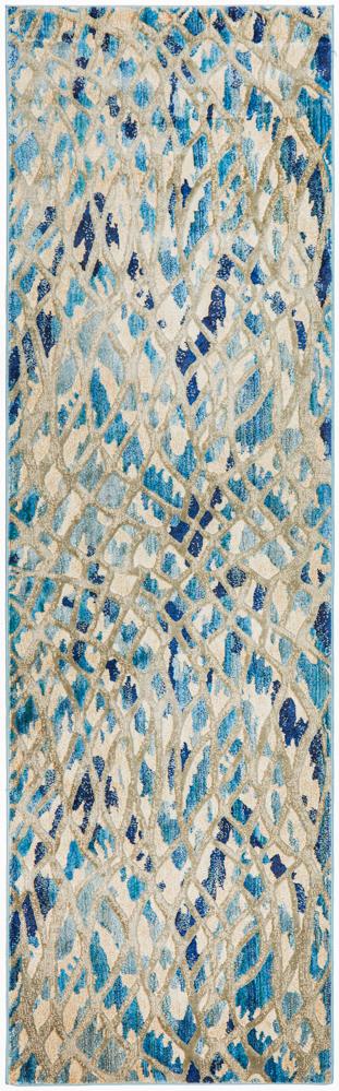 Dreamscape Ropes Modern Blue Rug