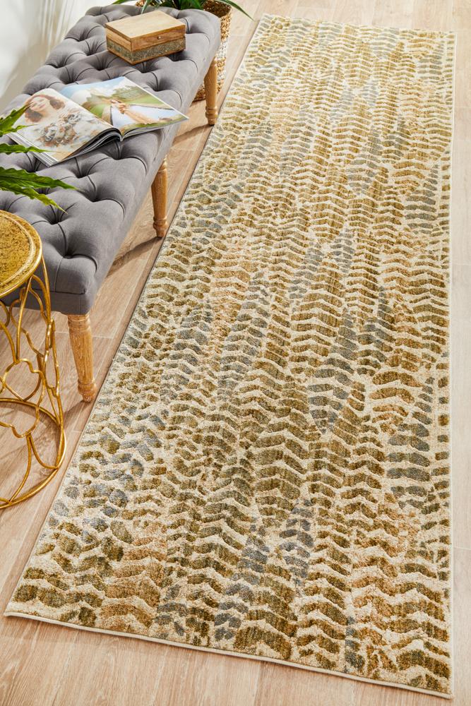 Dreamscape Progress Modern Sage Runner Rug