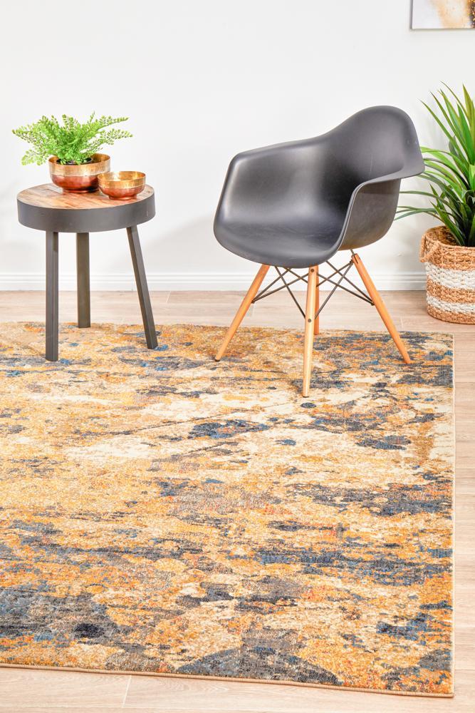 Dreamscape Tribute Modern Rust Rug