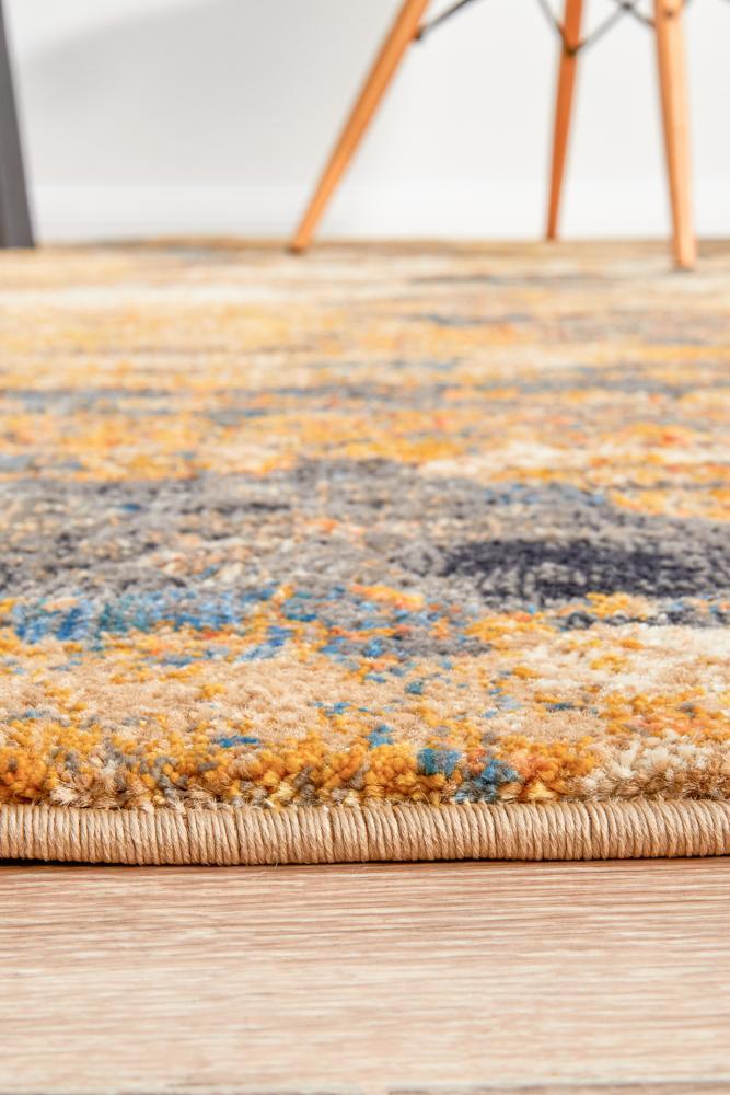 Dreamscape Tribute Modern Rust Rug