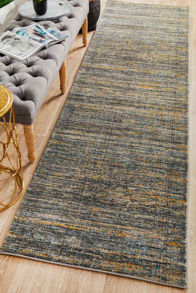 Dreamscape Distinguish Modern Slate Runner Rug